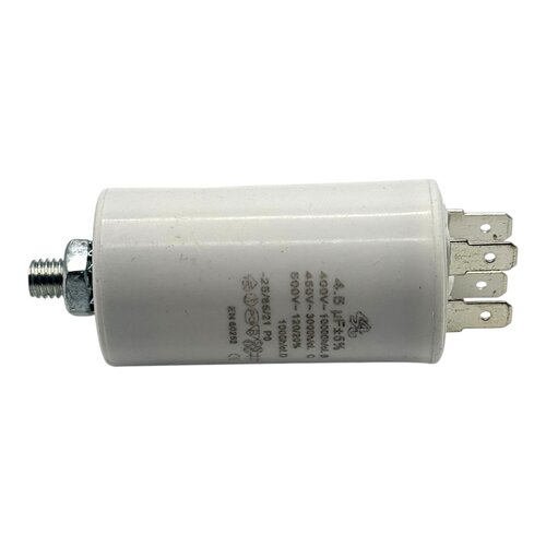 Merkloos Condensator - Aanloop - 4,5 uF (Max. 450V, Aarde)