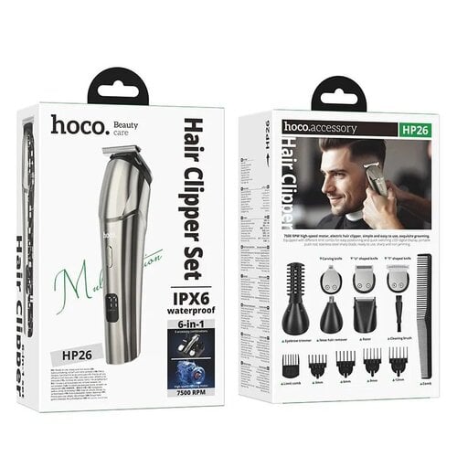 Hoco Hoco HP26 - 6-in-1 Grooming Set – Elektrische Tondeuse & Trimmer
