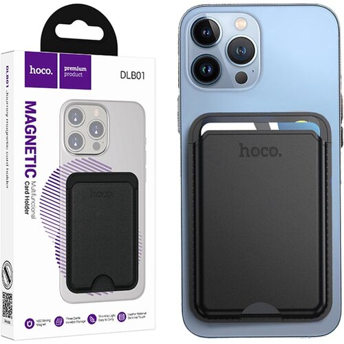 Hoco Hoco MagSafe wallet pasjeshouder zwart, magnetische kaarthouder iPhone MagSafe hoesje Hoco Hoco MagSafe wallet pasjeshouder zwart, magnetische kaarthouder iPhone MagSafe hoesje