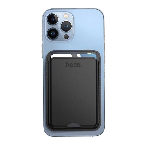 Hoco Hoco MagSafe wallet pasjeshouder zwart, magnetische kaarthouder iPhone MagSafe hoesje Hoco Hoco MagSafe wallet pasjeshouder zwart, magnetische kaarthouder iPhone MagSafe hoesje