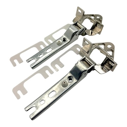 Fixem Fixem 2x koelkast scharnier, 4x plaatjes, geschikt voor Miele Bosch Siemens, 00268699, 00268698, 5554870 scharnier voor deur inbouw