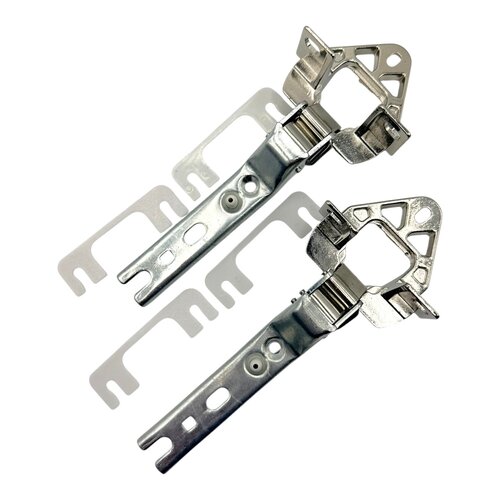 Fixem Fixem 2x koelkast scharnier, 4x plaatjes, geschikt voor Miele Bosch Siemens, 00268699, 00268698, 5554870 scharnier voor deur inbouw