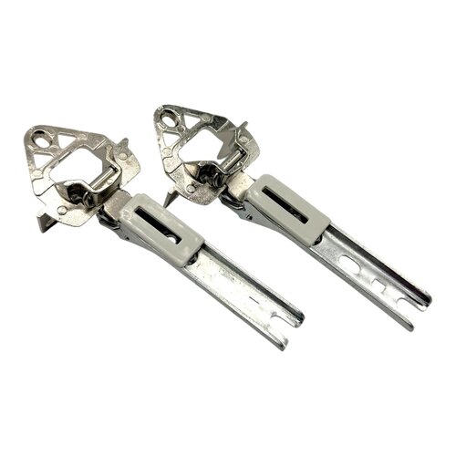 Fixem Fixem 2x koelkast scharnier, 4x plaatjes, geschikt voor Miele Bosch Siemens, 00268699, 00268698, 5554870 scharnier voor deur inbouw