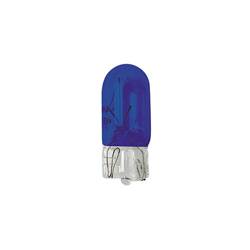 Lampa Wedge base lamp, 12V 5W T10 W2,1x9,5d blauw 2 stuks