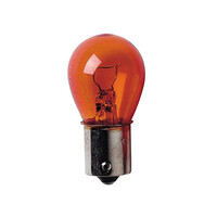 Enkel filament lamp 12V 21W BAU15s, amber, 2 stuks