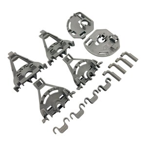 Fixem Fixem bevestigingsset onderkorf vaatwasser, geschikt voor Bosch Siemens 00418675 - vaatwasser korf mand houder voor borden - 1 set