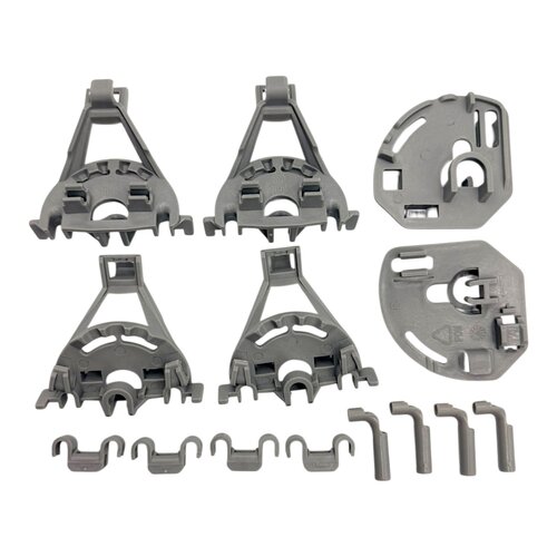 Fixem Fixem bevestigingsset onderkorf vaatwasser, geschikt voor Bosch Siemens 00418675 - vaatwasser korf mand houder voor borden - 1 set