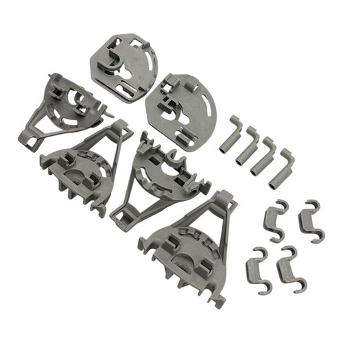 Fixem Fixem bevestigingsset onderkorf vaatwasser, geschikt voor Bosch Siemens 00418675 - vaatwasser korf mand houder voor borden - 1 set