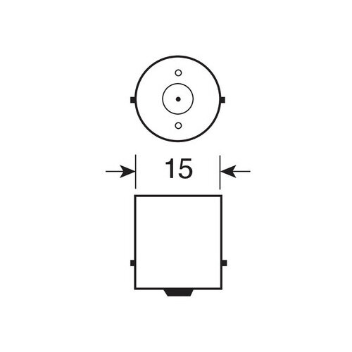 Lampa Enkel filament lamp, 12V 5W, BA15s, 2 stuks, Blister