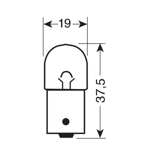 Lampa Enkel filament lamp, 12V 5W, BA15s, 2 stuks, Blister