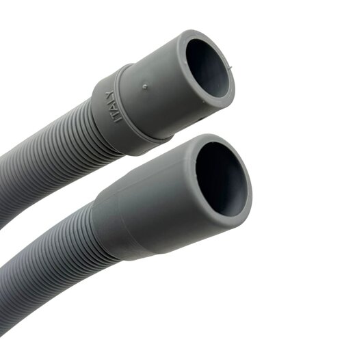 Fixem Fixem afvoerslang 3,5m wasmachine vaatwasser, geschikt voor 19mm 21mm aansluitingen - verlengslang afvoerslang met bocht en klemmen en verleng adapter - Geschikt voor alle merken