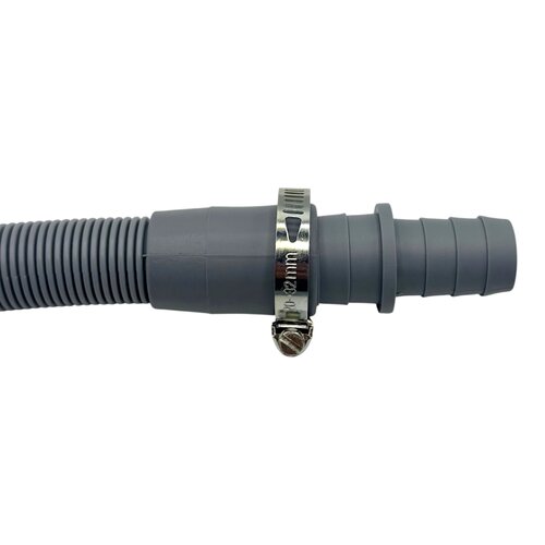 Fixem Fixem afvoerslang 3,5m wasmachine vaatwasser, geschikt voor 19mm 21mm aansluitingen - verlengslang afvoerslang met bocht en klemmen en verleng adapter - Geschikt voor alle merken