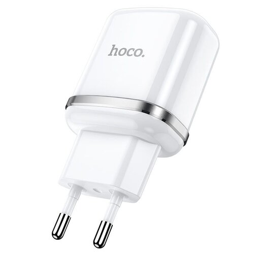 Hoco Hoco N4 USB oplader 2 poorten 2.4A wit - dual charger EU stekker snellader telefoon tablet