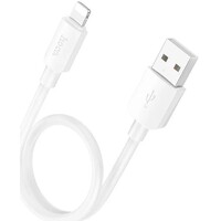 Hoco X96 Lightning kabel 0,25m wit, USB naar iPhone iPad 12W 2.4A -