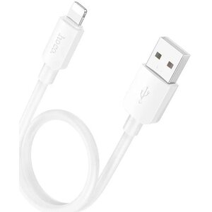 Hoco Hoco X96 Lightning kabel 0,25m wit, USB naar iPhone iPad 12W 2.4A -