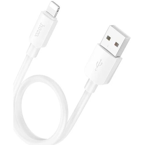 Hoco Hoco X96 Lightning kabel 0,25m wit, USB naar iPhone iPad 12W 2.4A -