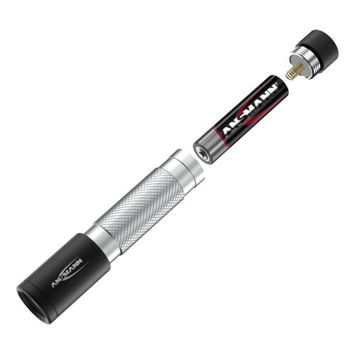 Ansmann LED zaklamp 50B 55 lumen AAA batterij, compacte zaklamp aluminium waterbestendig dagelijks gebruik