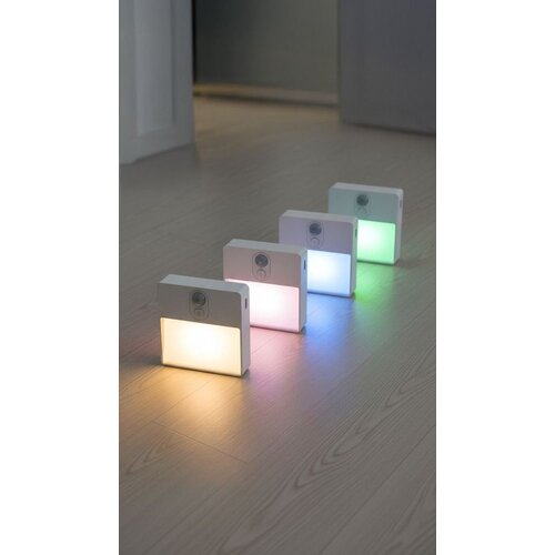 Ansmann Sensor nachtlampje NL5R oplaadbaar met bewegingssensor en schemersensor - USB C LED nachtlamp dimbaar kleur licht