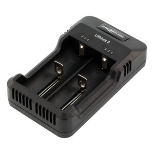 Ansmann ANSMANN Lithium 2 batterijlader Li-ion AA AAA, geschikt voor 18650 26650 - universele oplader 2 slots USB