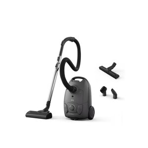 AEG AEG stofzuiger met zak AB51C2DG zwart antraciet 650W - krachtige stofzuiger H12 filter 12m bereik