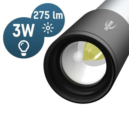 Ansmann ANSMANN LED zaklamp 270B 275 lumen, werkt op AAA batterijen - krachtige zaklamp compact dagelijks gebruik