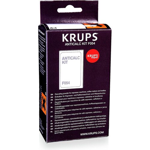 Krups Krups ontkalker set F054 + PH strip espresso, geschikt voor koffiemachine - ontkalkingspoeder koffiezetapparaat waterkoker