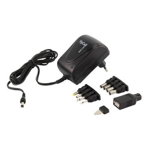 Ansmann HyCell universele netadapter 18W 1.5A 3V 12V HCPS1500 - voeding adapter met USB en 8 stekkers