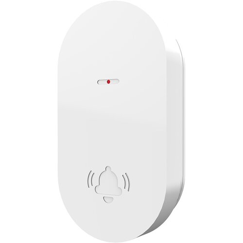 VB Extend Draadloze deurbelset plug-in ontvanger met LED, kinetische drukker wit - 32 melodieën 85dB IP65 deurbel