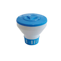 EDM chloor dispenser zwembad drijvend Ø13x13 cm - doseerdrijver voor chloortabletten en korrels