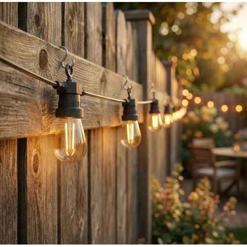 Calex Calex lichtsnoer 10 meter warm wit, buitenverlichting IP44 - tuinverlichting prikkabel met 10 lampen