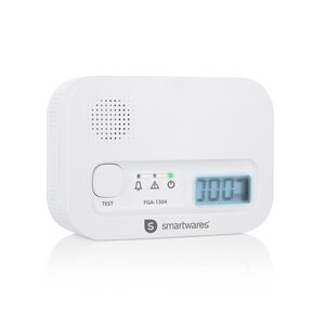 Smartwares Smartwares koolmonoxidemelder 10 jaar batterij, FGA-1304 FGA-13041 - koolmonoxide detector CO melder 85dB Smartwares Smartwares koolmonoxidemelder 10 jaar batterij, FGA-1304 FGA-13041 - koolmonoxide detector CO melder 85dB
