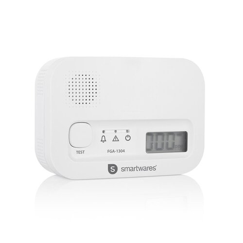 Smartwares Smartwares koolmonoxidemelder 10 jaar batterij, FGA-1304 FGA-13041 - koolmonoxide detector CO melder 85dB Smartwares Smartwares koolmonoxidemelder 10 jaar batterij, FGA-1304 FGA-13041 - koolmonoxide detector CO melder 85dB