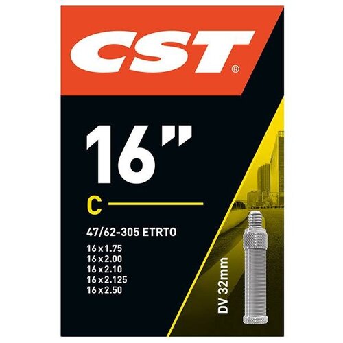 CST Impac binnenband fiets 16 inch, geschikt voor CST 16x1.1/4-1.75 ETRTO 47/62-305 - Dunlop Blitz Hollands ventiel 32mm CST Impac binnenband fiets 16 inch, geschikt voor CST 16x1.1/4-1.75 ETRTO 47/62-305 - Dunlop Blitz Hollands ventiel 32mm