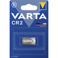 Varta CR2 lithium batterij 3V 920mAh - Geschikt voor CR2, DLCR2, BRCR2 en CR17355 - 1 stuk