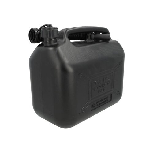 Benson Jerrycan 10 liter zwart oliebestendig - Kunststof jerrycan voor olie en vloeistoffen Benson Jerrycan 10 liter zwart oliebestendig - Kunststof jerrycan voor olie en vloeistoffen