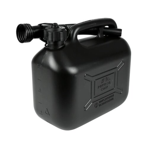 Benson Jerrycan 5 liter zwart oliebestendig - Kunststof jerrycan voor olie en vloeistoffen Benson Jerrycan 5 liter zwart oliebestendig - Kunststof jerrycan voor olie en vloeistoffen