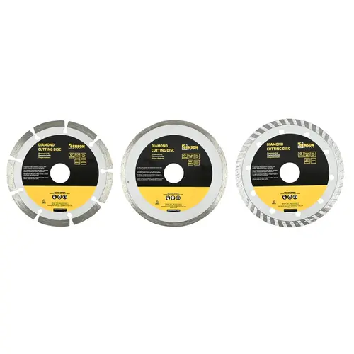 Benson Diamantschijf set 3-delig Ø125 mm - 22,23 mm - Voor steen, beton & tegels Benson Diamantschijf set 3-delig Ø125 mm - 22,23 mm - Voor steen, beton & tegels
