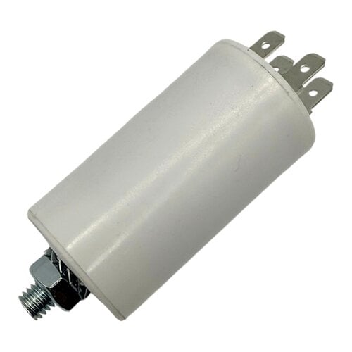 Fixem Fixem condensator 3 µF 450V 4-polig - Motorcondensator / opstartcondensator met montageschroef Fixem Fixem condensator 3 µF 450V 4-polig - Motorcondensator / opstartcondensator met montageschroef