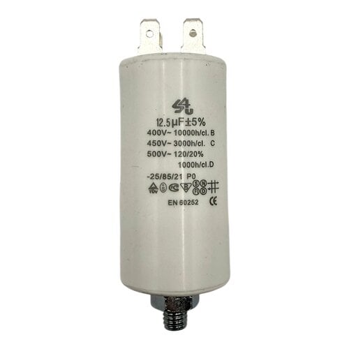 Fixem Fixem condensator 12,5 µF 450V 4-polig - Motorcondensator / opstartcondensator met montageschroef
