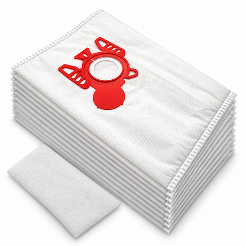 Fixem Fixem Stofzuigerzakken 10 Stuks + Knipbaar Filter – Geschikt voor Miele FJM Rode Aansluiting, Complete C1 Compact C1 C2 S4 S6, Hoover H30S H60 Fixem Fixem Stofzuigerzakken 10 Stuks + Knipbaar Filter – Geschikt voor Miele FJM Rode Aansluiting, Complete C1 Compact C1 C2 S4 S6, Hoover H30S H60