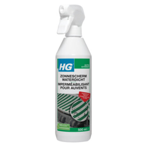 HG HG Zonnescherm Waterdicht 500 ml - Impregneermiddel voor Zonnescherm, Tent, Dekzeil en Markies HG HG Zonnescherm Waterdicht 500 ml - Impregneermiddel voor Zonnescherm, Tent, Dekzeil en Markies