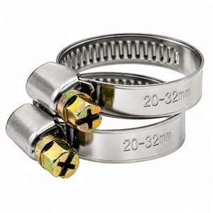 Fixem Fixem Slangklemmen 20-32 mm RVS 2 Stuks - RVS Slangklem met Kruiskopschroef Fixem Fixem Slangklemmen 20-32 mm RVS 2 Stuks - RVS Slangklem met Kruiskopschroef