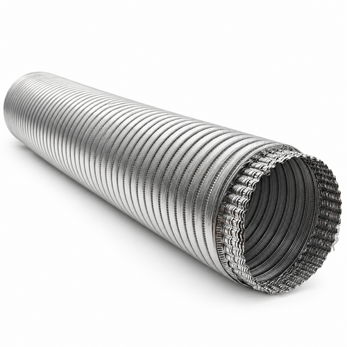 Fixem Fixem Aluminium Afzuigkapbuis Ø100 mm 2 Meter - Uittrekbare Afvoerslang Universeel toepasbaar geschikt voor alle merken - lucht afvoer buis