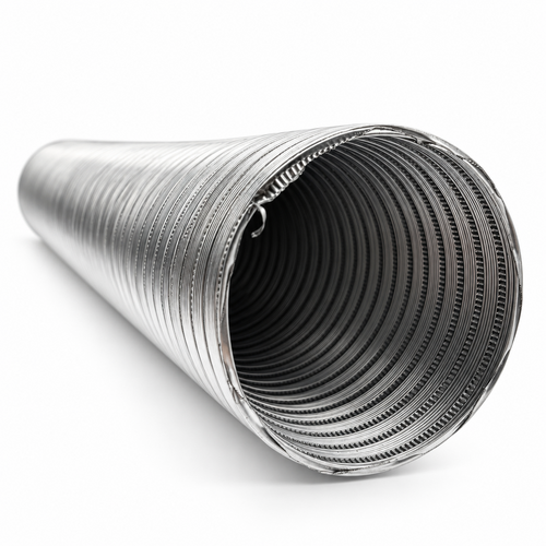 Fixem Fixem Aluminium Afzuigkapbuis Ø100 mm 2 Meter - Uittrekbare Afvoerslang Universeel toepasbaar geschikt voor alle merken - lucht afvoer buis