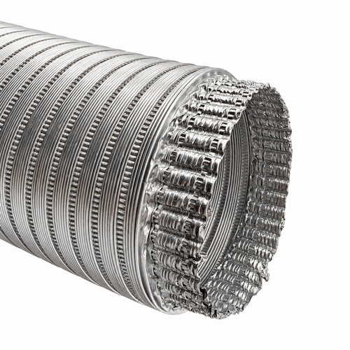 Fixem Fixem Aluminium Afzuigkapbuis Ø100 mm 2 Meter - Uittrekbare Afvoerslang Universeel toepasbaar geschikt voor alle merken - lucht afvoer buis