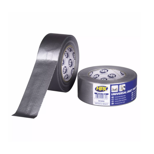 HPX HPX Duct Tape 1900 Zilver 50 mm x 50 m - Waterbestendige Universele Tape HPX HPX Duct Tape 1900 Zilver 50 mm x 50 m - Waterbestendige Universele Tape
