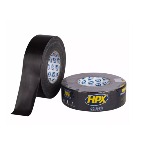 HPX HPX Pantsertape Zwart 48 mm x 50 m - Waterproof Sterke Reparatietape HPX HPX Pantsertape Zwart 48 mm x 50 m - Waterproof Sterke Reparatietape