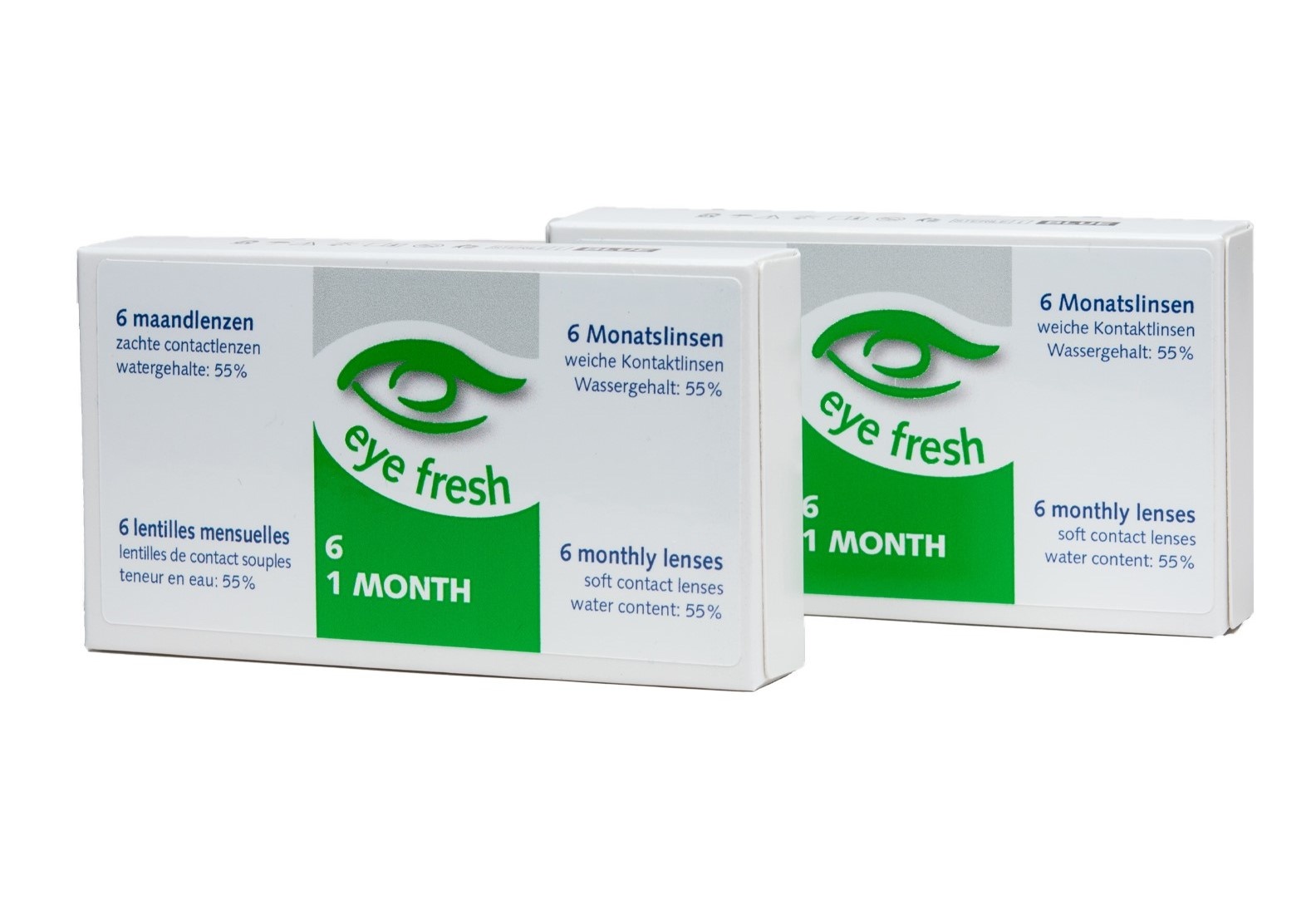 Eye Fresh Eye Fresh maandlenzen -2,25 - 12 stuks â€“ voordeelverpakking - zachte contactlenzen