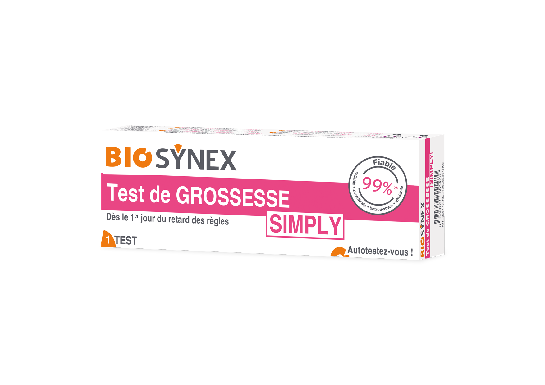 BioSynex BioSynex Simply Zwangerschapstest - Testkit voor hCG Hormoon - Snel Resultaat - Betrouwbaar - Gevoelig - Uitgestelde Menstruatie