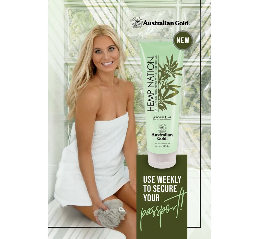 Hemp Nation Agave and Lime - Body Scrub